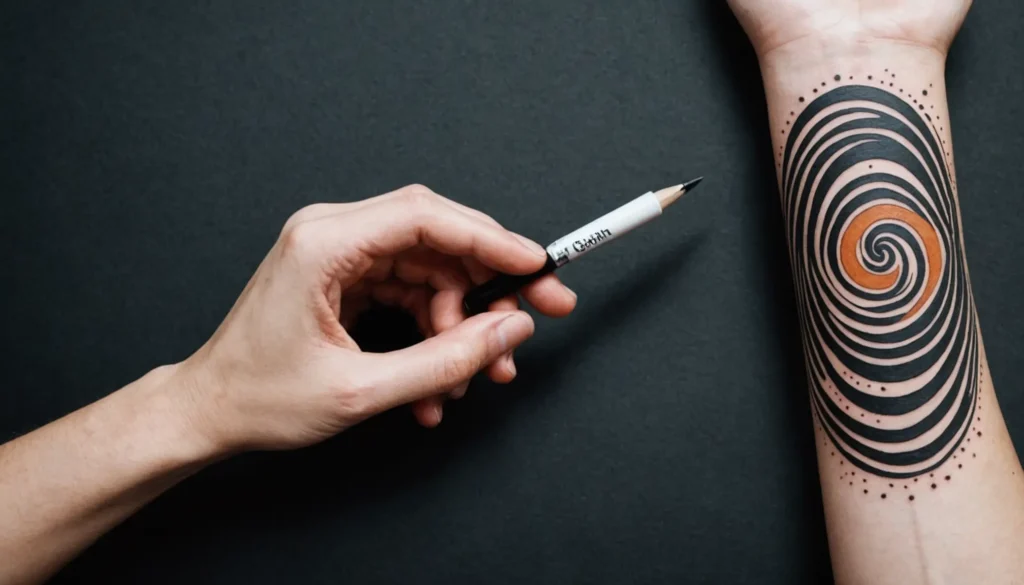 Närbild av en underarm med ett elegant tatuerat namn som illustrerar guiden för underarmtatuering.